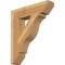 Ekena Millwork Funston Slat Rough Sawn Bracket, Western Red Cedar, 6"W x 28"D x 32"H BKT06X28X32FST06RWR - alternate 1
